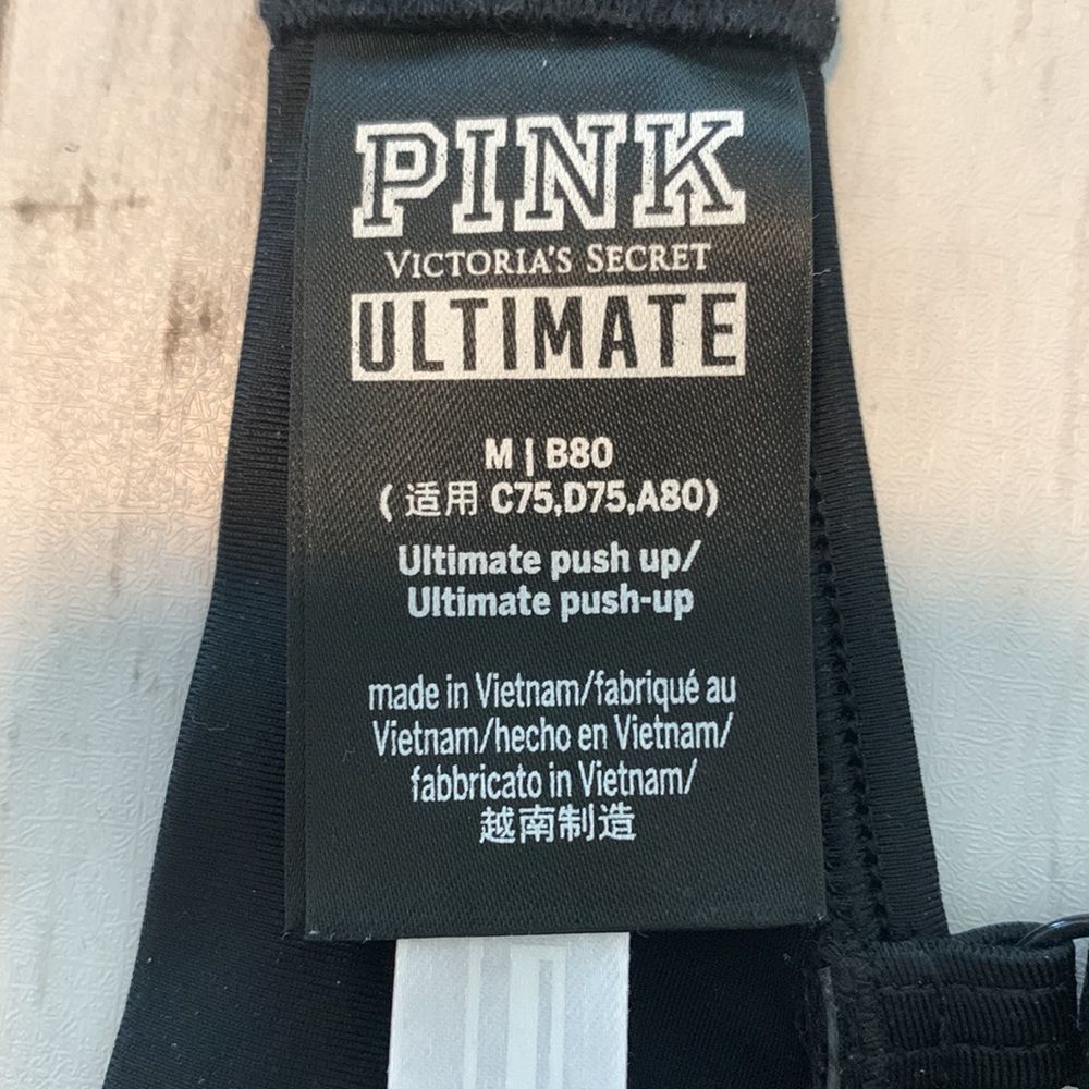 Pink Victoria’s Secret ultimate push-up bra SZ Medium - Picture 3 of 3